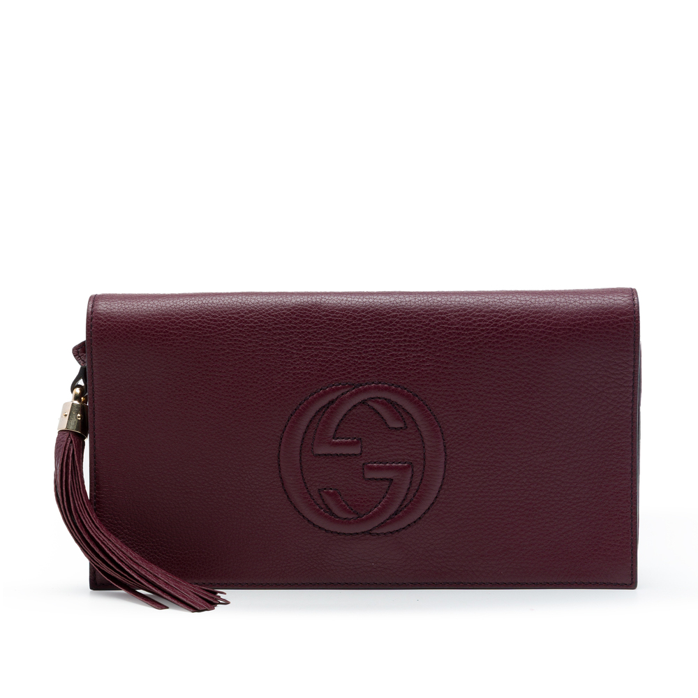 Pre-Loved Gucci Calfskin Soho Disco Clutch